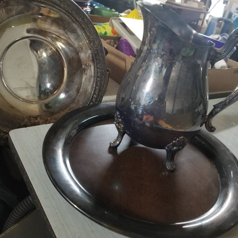 lot 2115 image: Silver Plated Pitcher