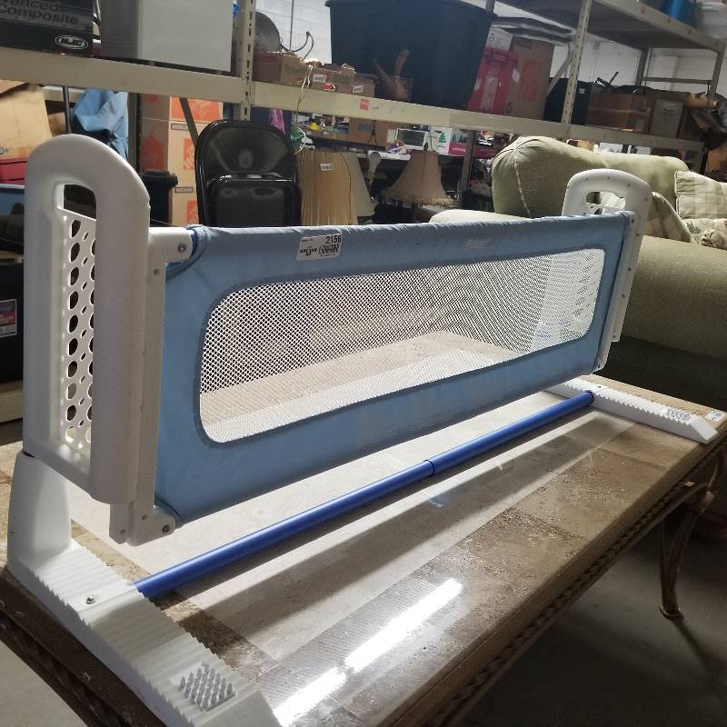 lot 2156 image: Toddler Bed Rail Guard for Kids Twin, Double, Full Size Queen & King Mattress - Bed Rails for Toddlers - Universal Fit for Slats & Box spring