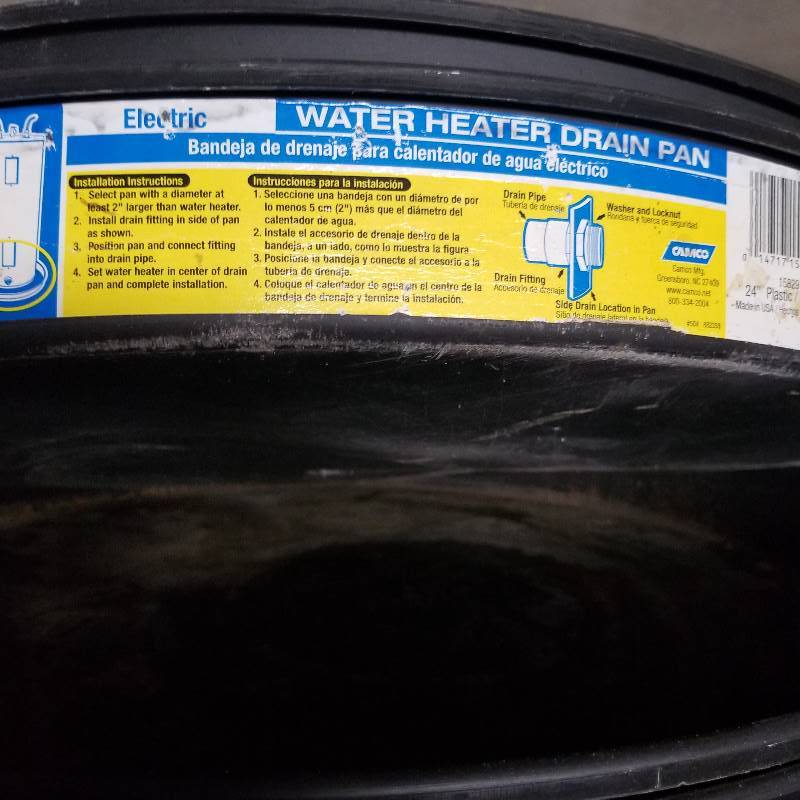 lot 2166 image: 12 Electric Water Heater Drain pans