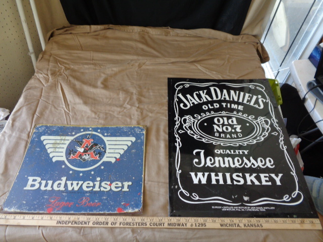 lot 7642 image: Metal Signs