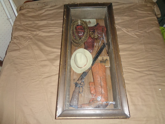 lot 7652 image: Cowboy ShadowBox