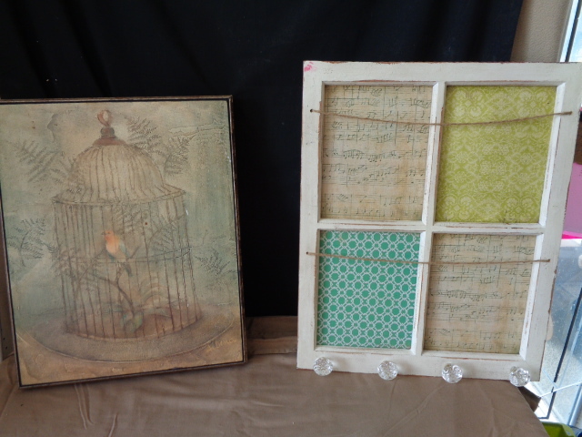 lot 7704 image: 2 Wood Wall Hanging