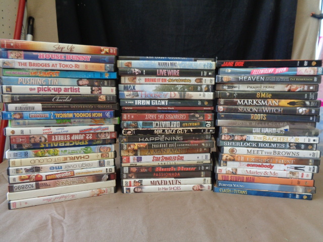 lot 7750 image: 60 DVDs