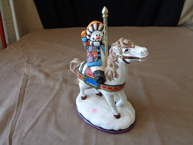 lot 7812 image: Snowman Carousel