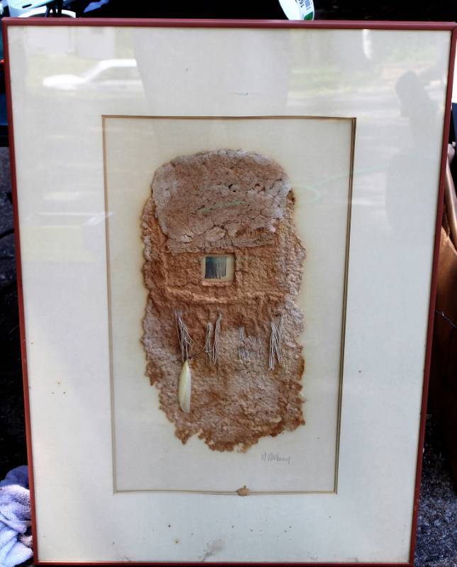 lot 1685 image: N. Matheny Framed Paper Art - signed