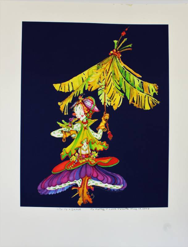 lot 1680 image: Valeria Hubbard Damon �Life Is a Dance� Print - signed