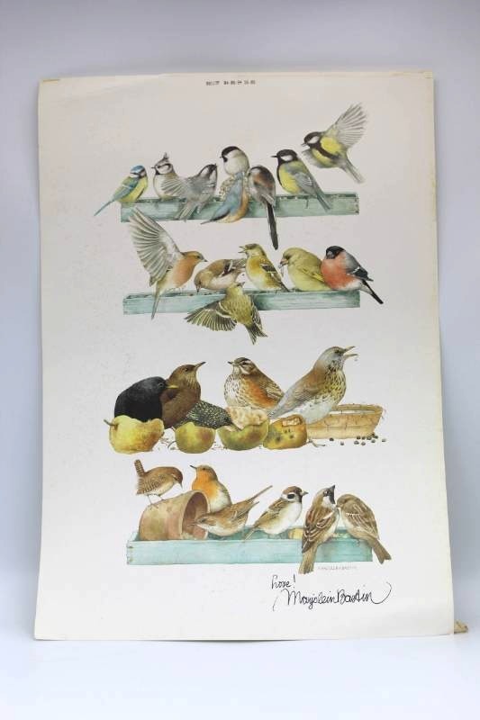 lot 1717 image: Marjolein Bastin Bird Print - signed