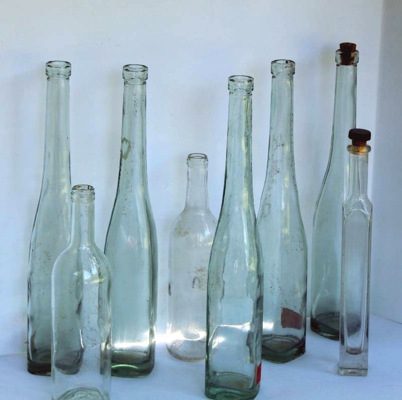 lot 1759 image: Glass Decorative Bottles
