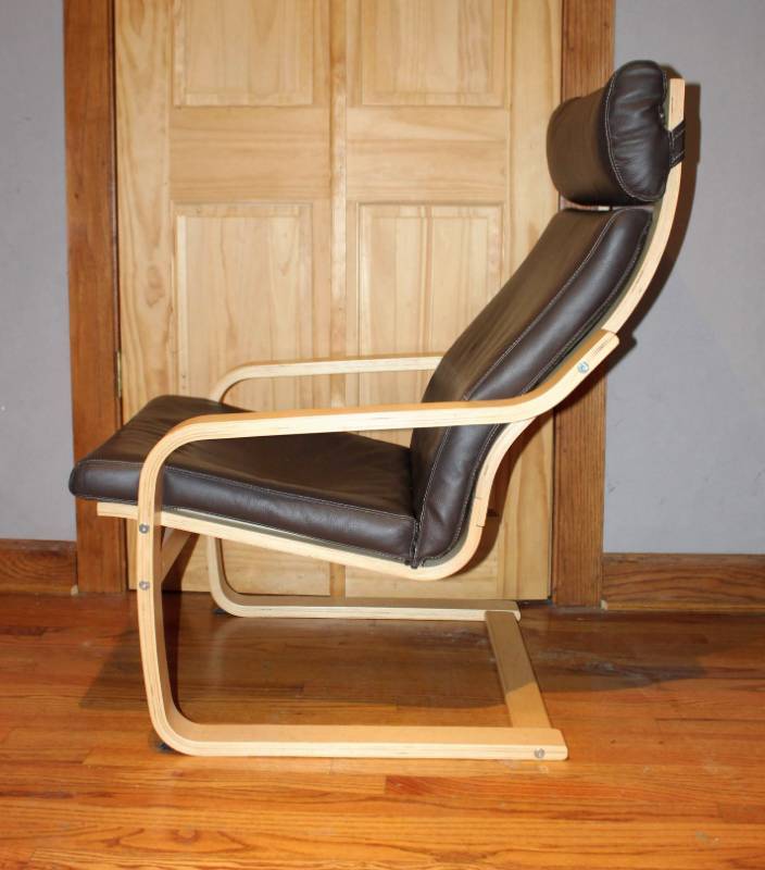 lot 1806 image: Ikea Chair and Ottoman