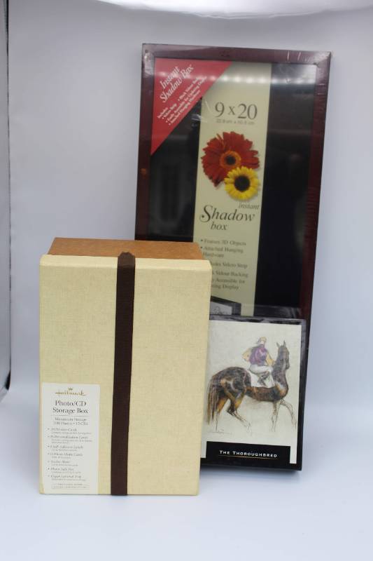 lot 1707 image: Hallmark Shadowbox, Photo Box and Notecards