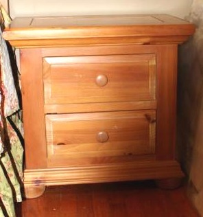 lot 1855 image: 2 Drawer Nightstand