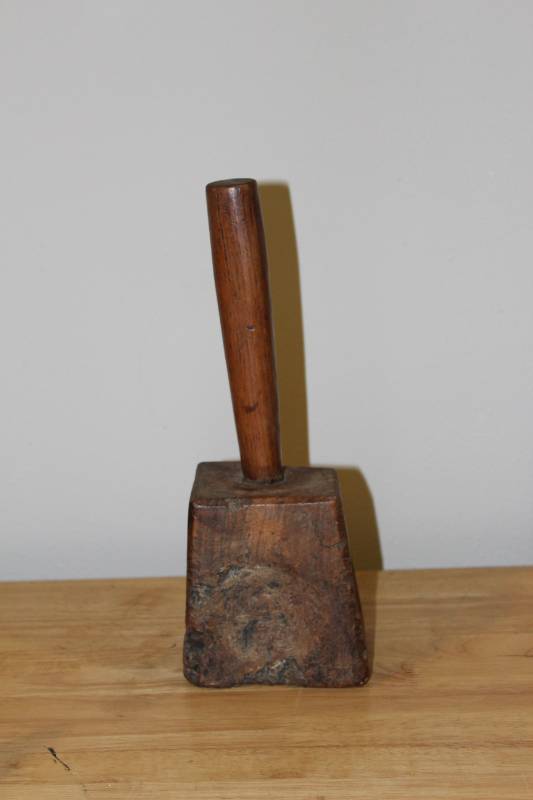 lot 1905 image: Antique Wood Mallet
