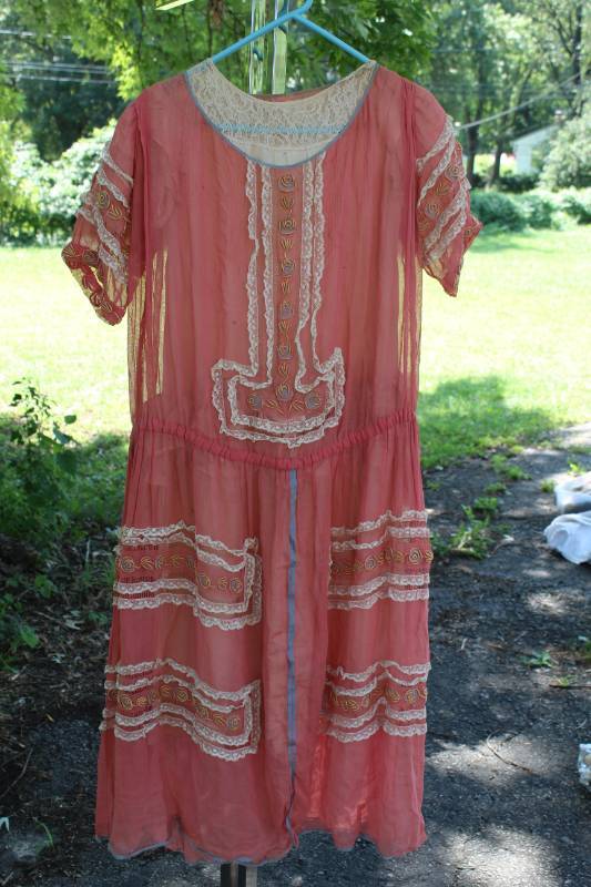 lot 1881 image: Antique Handmade Dress in France