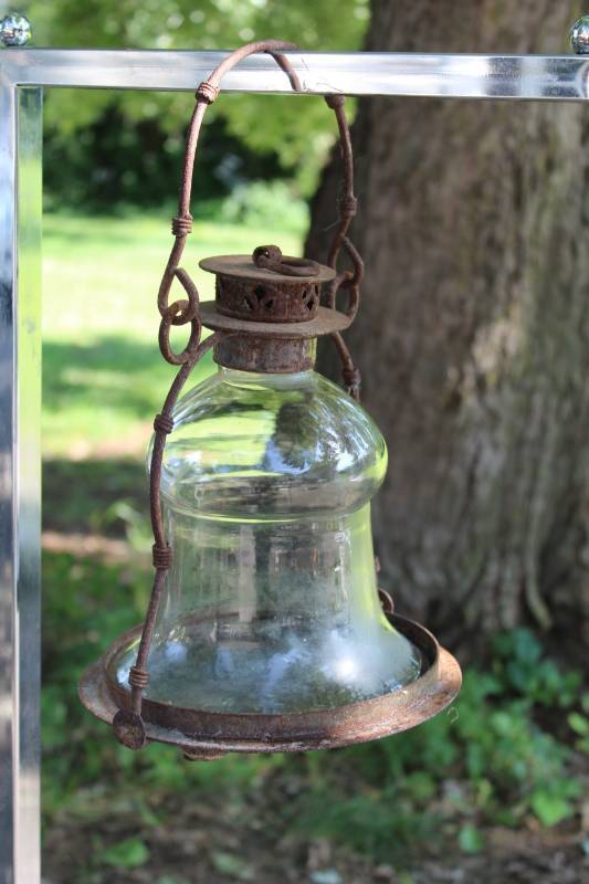 lot 1916 image: Hanging Candle Lantern