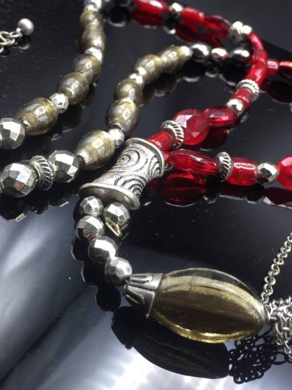 lot 1938 image: Chicos Statement Necklace and watch