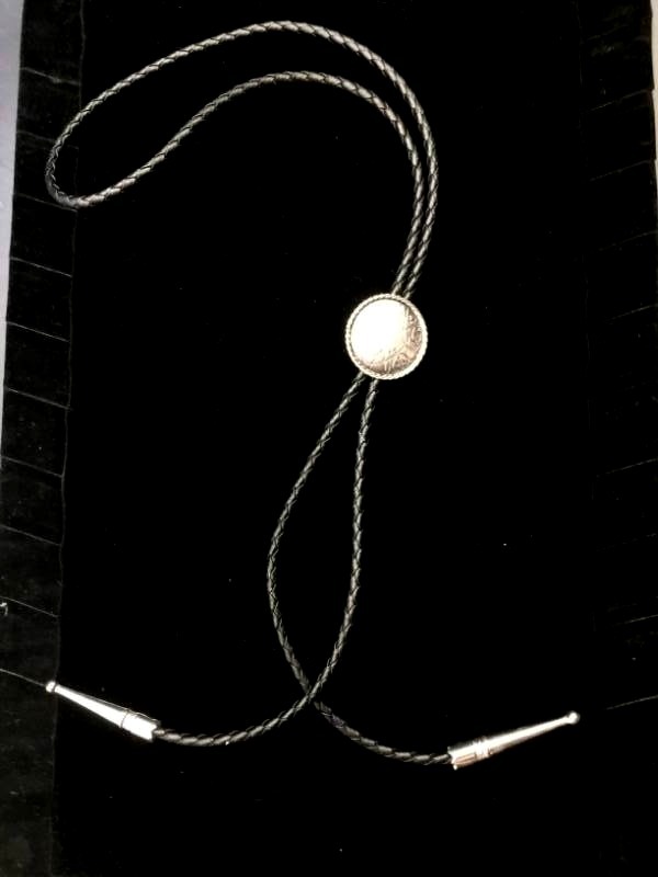 lot 1939 image: Sterling Silver Bolo Tie