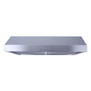 lot 2637 image: Presenza 30 In Under Cabinet Ducted Range Hood Stainless Steel Led Light Qr065