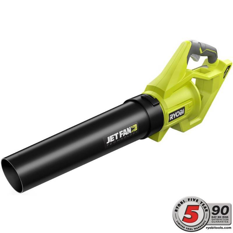 lot 2639 image: RYOBI 110 MPH 500 CFM Variable-Speed 40-Volt Lithium-Ion Cordless Jet Fan Leaf Blower - Battery and Charger Not Included