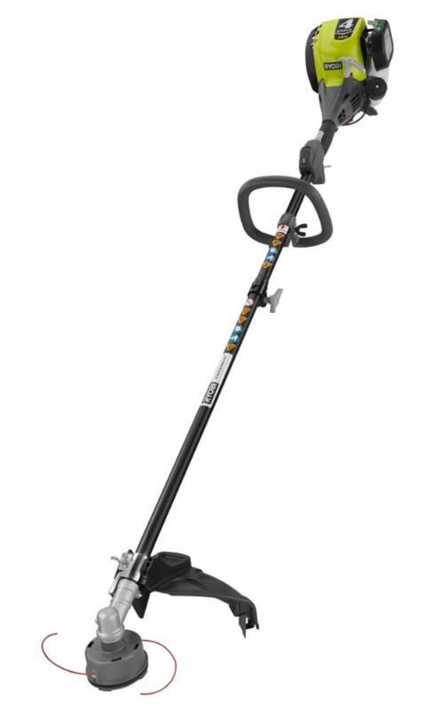 lot 2669 image: Ryobi 4-Cycle 30cc Attachment Capable Straight Shaft Gas Trimmer