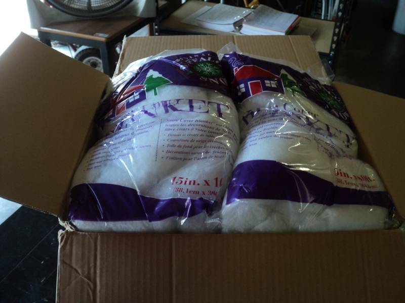 lot 9723 image: (1) case of (6) packages Snow Cover Blanket 15 x 10