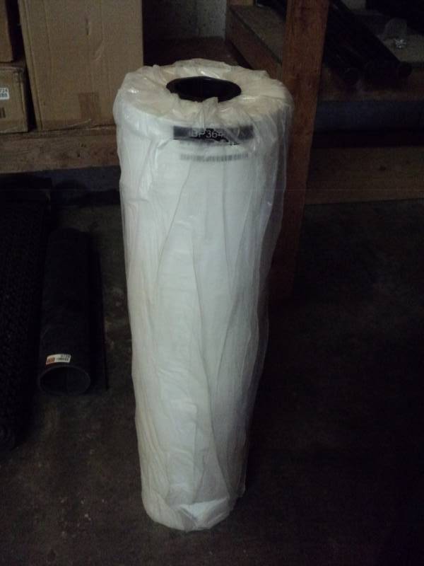 lot 9729 image: (1) roll unbleached butcher paper 36 x 1000, white