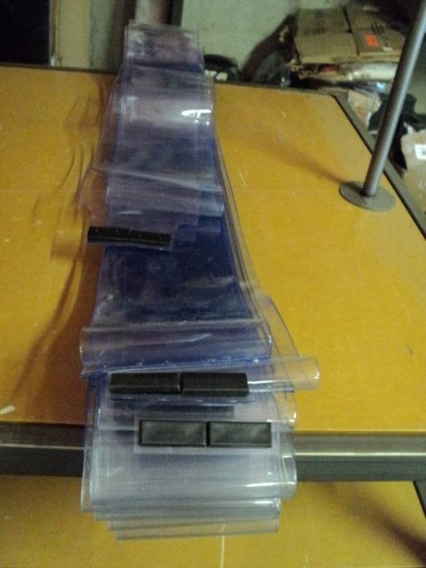lot 9732 image: (10) ct lot replacement plastic door barriers for walk in coolersfreezers, 6 x approx 6
