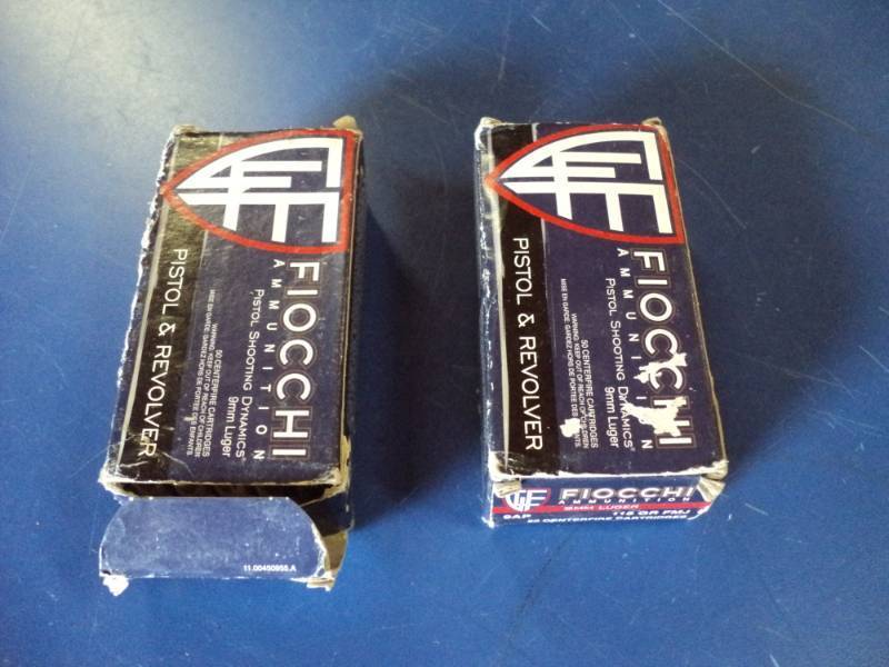 lot 6962 image: (2) boxes of (50) rounds 115 grain 9 mm Luger ammunition, Fiocchi