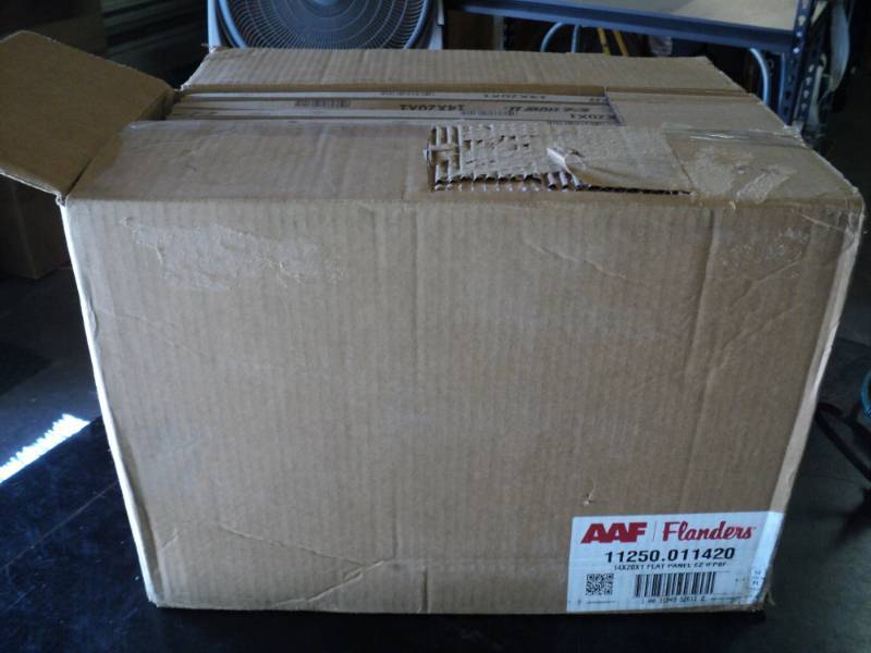 lot 9771 image: (1) box AAF Flanders Air Filters 14 x 20 x 1, Flat Panel EZ Flo