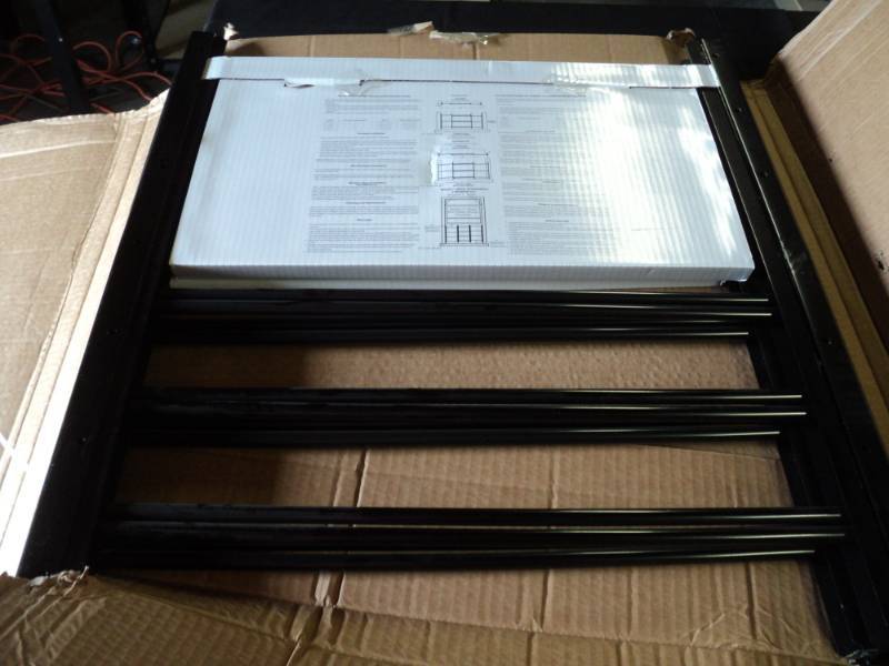 lot 9803 image: (2) ct lot window safety bars, PPSpag-6 Black 27 x 23, open box, mounting hardware not included