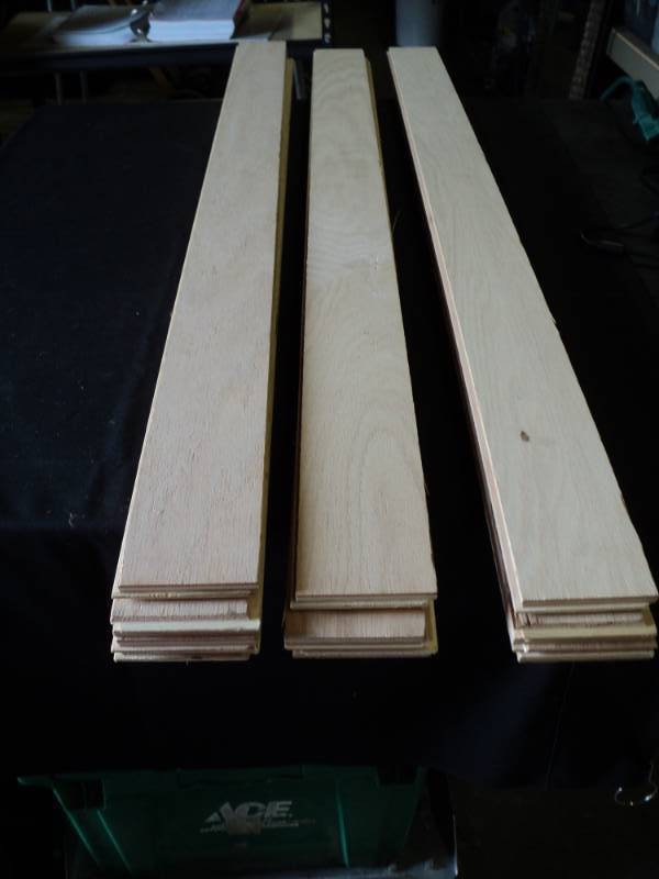 lot 9809 image: (10) planks wooden plank flooring, 2 x 26, unfinished, no box