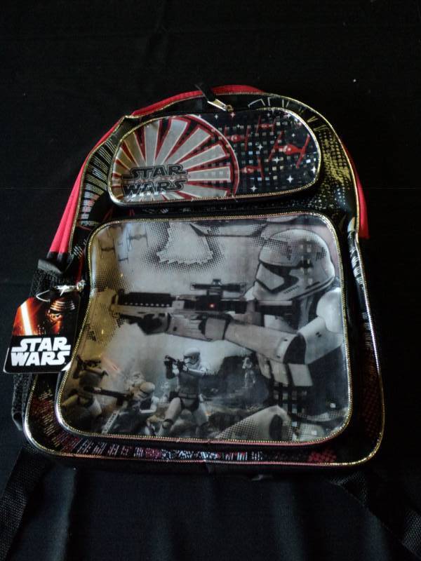 lot 9890 image: Disney Star Wars Episode 7 backpack