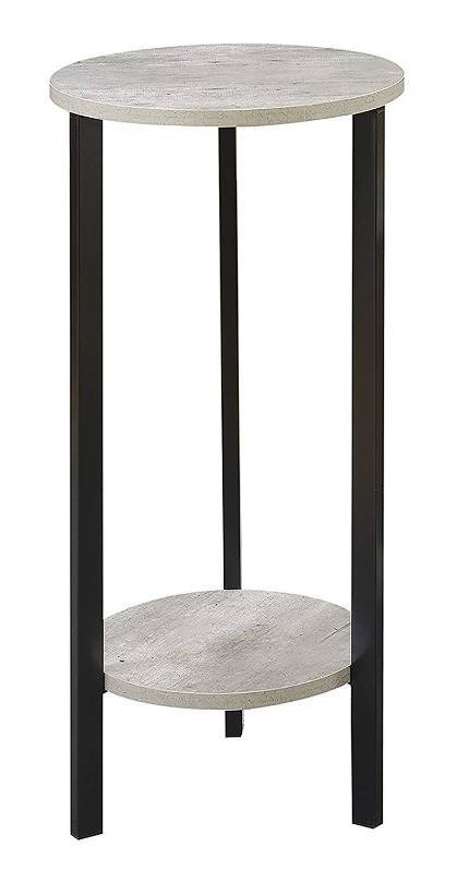 lot 9904 image: Convenience ConceptsGraystone 31 plant stand, gray with black
