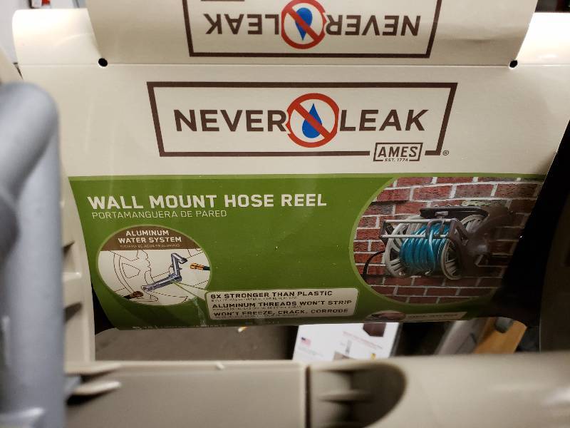 lot 14934 image: NeverLeak Plastic 225-ft Wall-Mount Hose Reel
