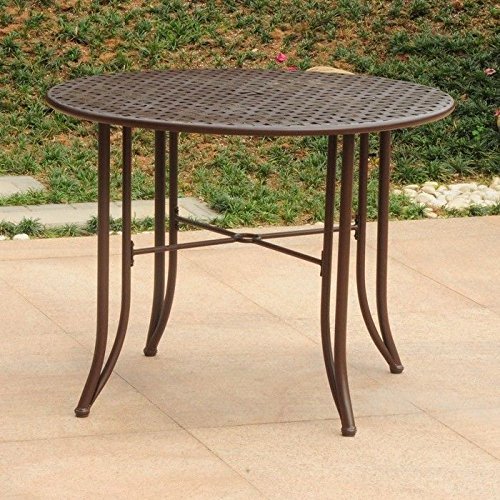 lot 14950 image: Mandalay Iron Outdoor 39 Dining Table