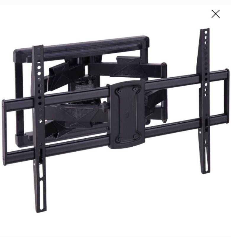 lot 5830 image: New Full-Motion Universal TV Wall Mount Kit for 47 to 84 up to 100 LBS by ONN