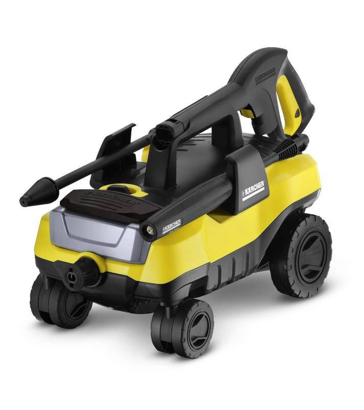 lot 5841 image: Karcher K3 Follow-Me Electric Power Pressure Washer with 4 Rolling Wheels, 1800 PSI, 1.3 GPM