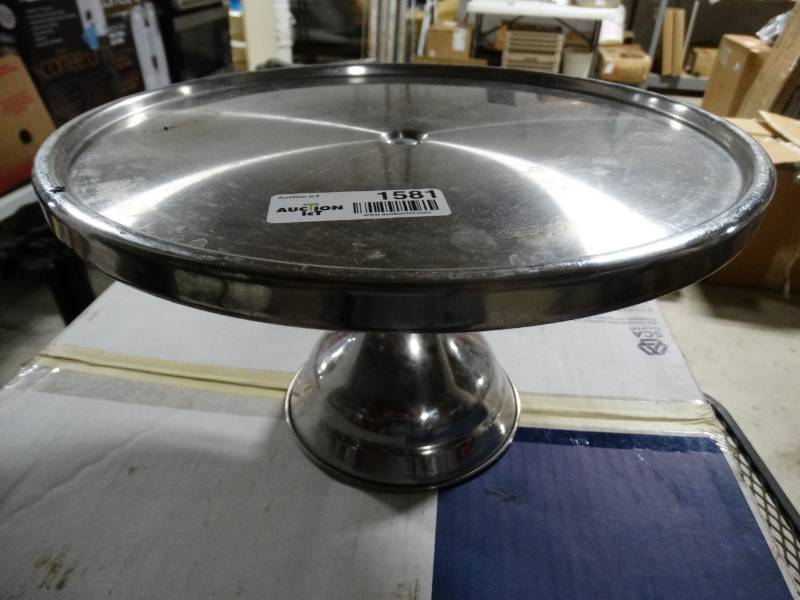 lot 1581 image: Stainless Steel Cake platter