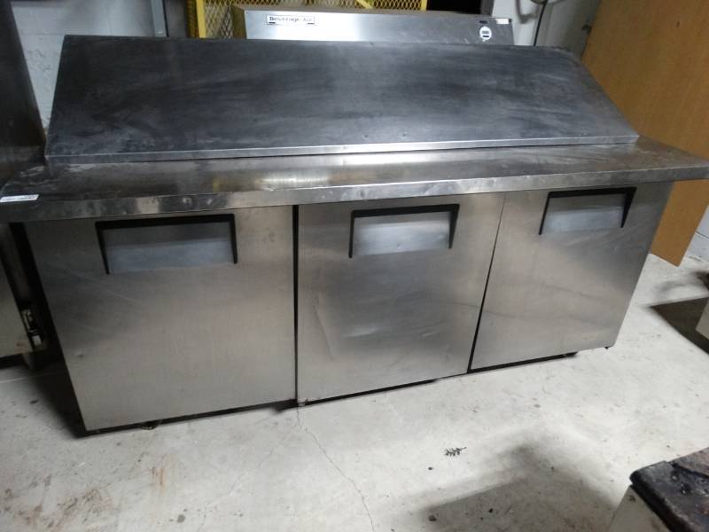 lot 1604 image: True 3 door prep table- Model-TSSU-72