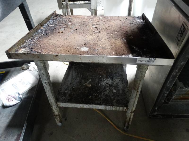 lot 1610 image: Stainless steel equipment stand