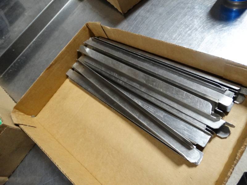 lot 1663 image: Lot of stainless steel salad bar dividers