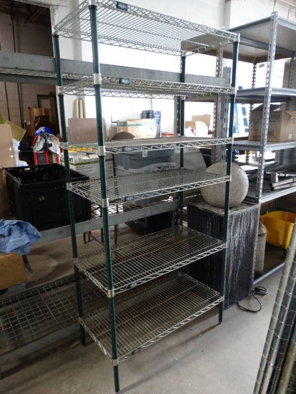 lot 1706 image: 6 shelf metro style rack