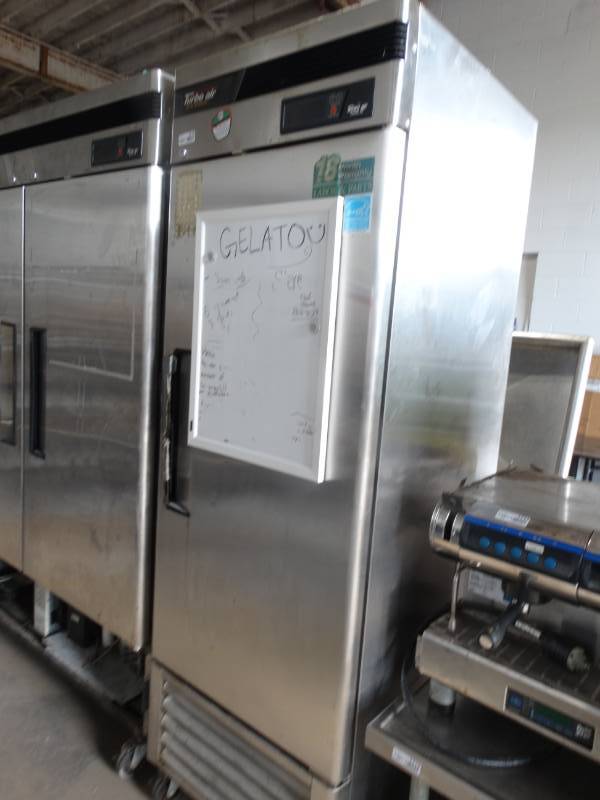 lot 1710 image: Turbo air stainless steel single door cooler- Model- TSR-23SD