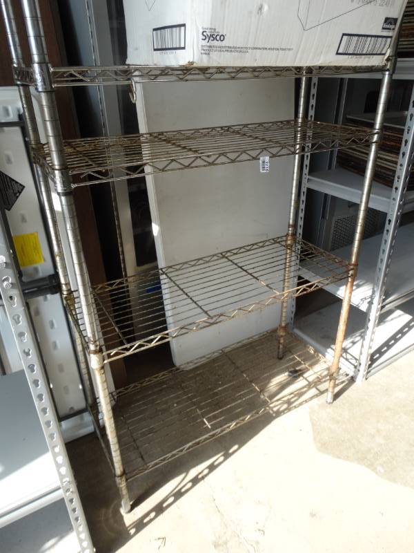 lot 1716 image: 4 shelf metro style rack
