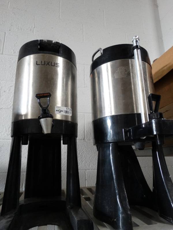 lot 1728 image: 2 Luxus coffee dispensers
