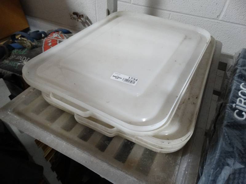 lot 1734 image: large plastic food container lids