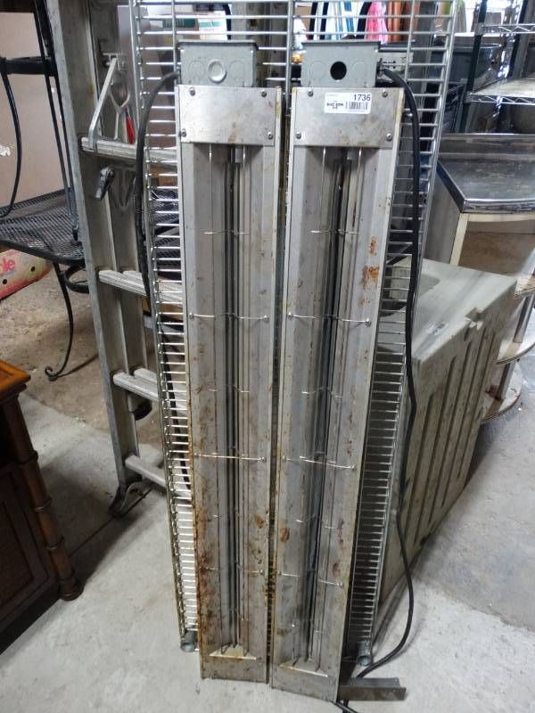 lot 1736 image: 2 overhead food warmers