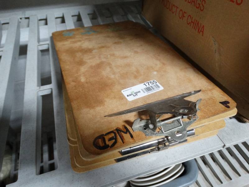 lot 1755 image: Lot of clip boards