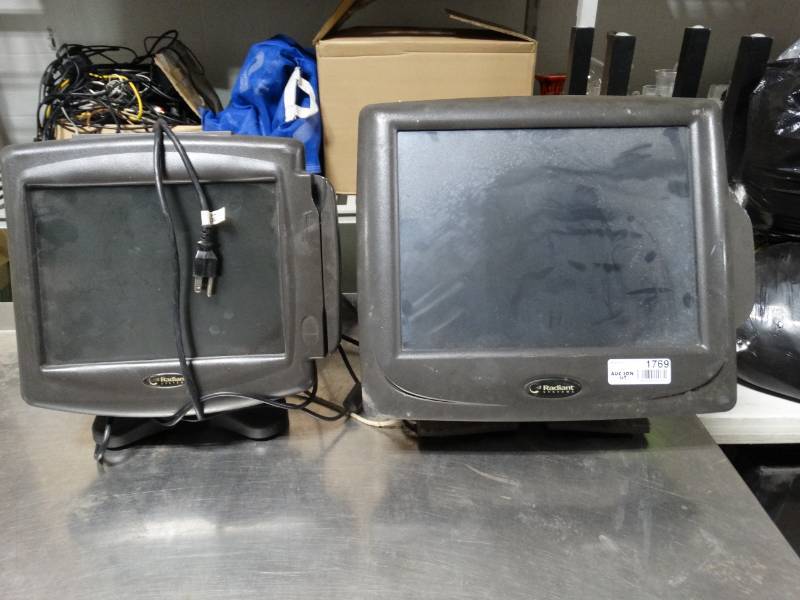 lot 1769 image: 2 Radiant POS monitors