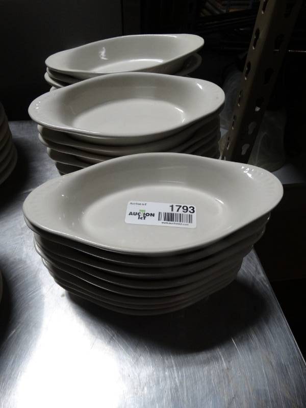 lot 1793 image: 26 small oval china dinner servers