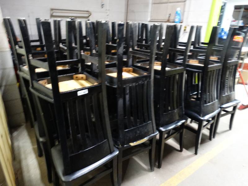 lot 1798 image: 40 padded seat dining chairs